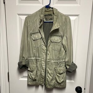 Anthropologie Olive Utility Jacket
